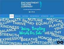 Tablet Screenshot of enchantmenttheatre.org